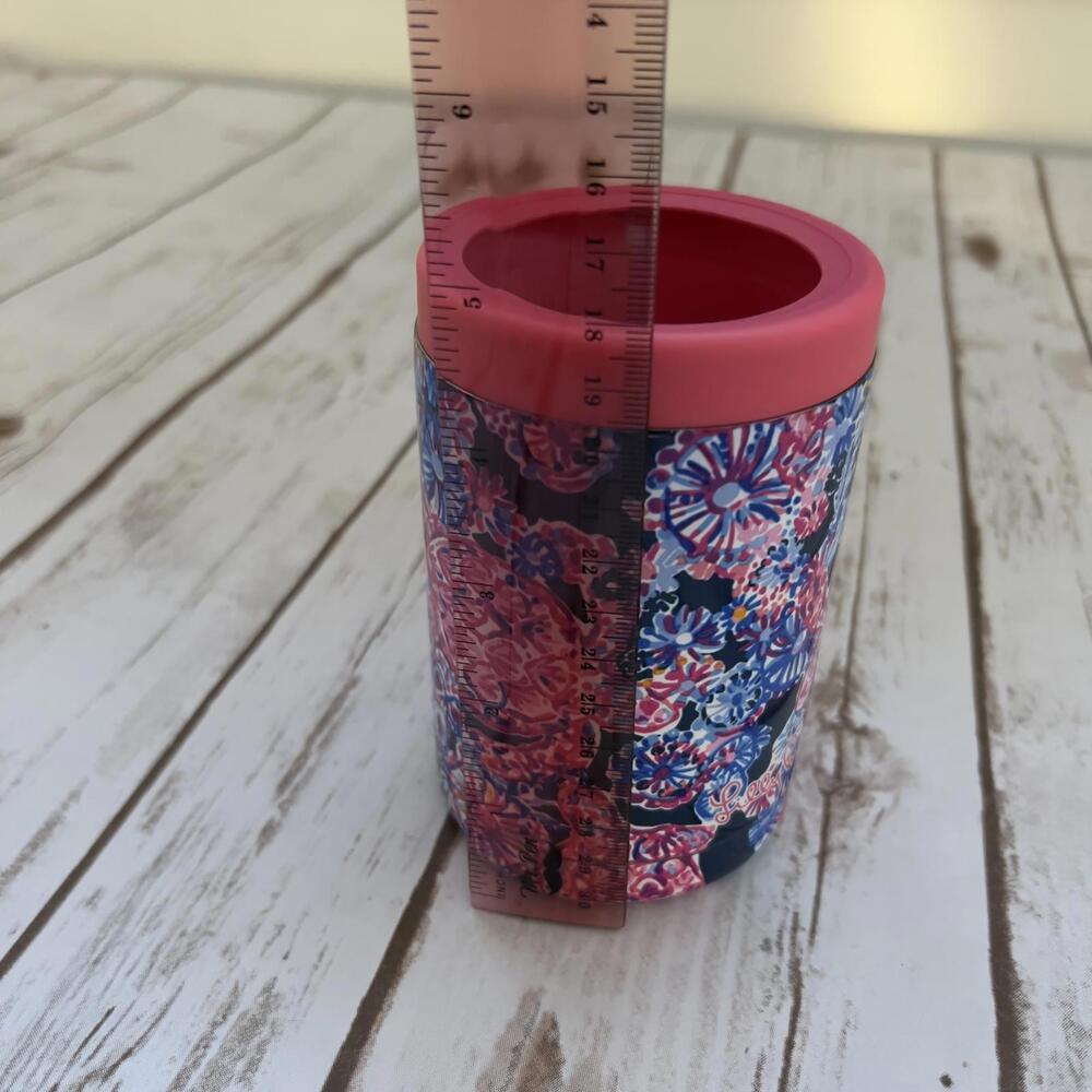 NEW Lilly Pulitzer Koozie Can Holder Cooler Insulated Turtle Tumbler Blue NWT - Picture 6 of 6